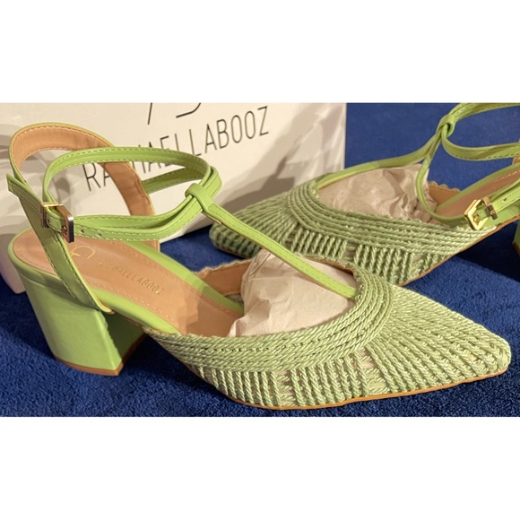 Anthropologie x Rafealla Booz Woven Jute Heeled Sandals Block Heel NWT SZ 10 - Picture 6 of 12